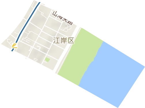 四唯街辦事處地形圖