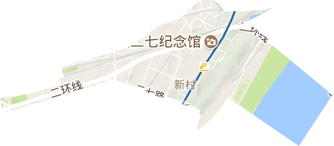 新村街辦事處地形圖