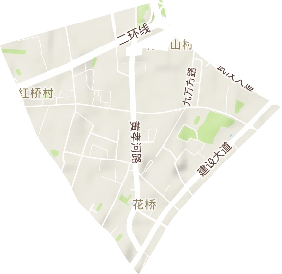 花橋街辦事處地形圖