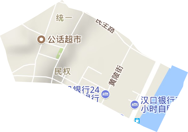 民權街辦事處地形圖
