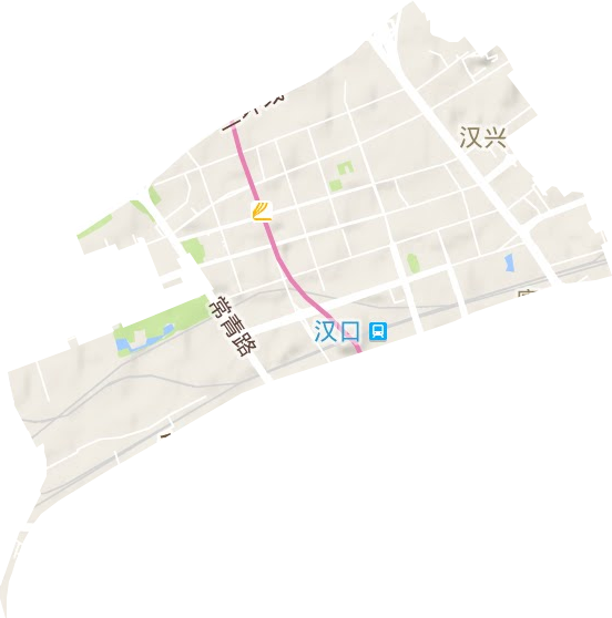 漢興街辦事處地形圖