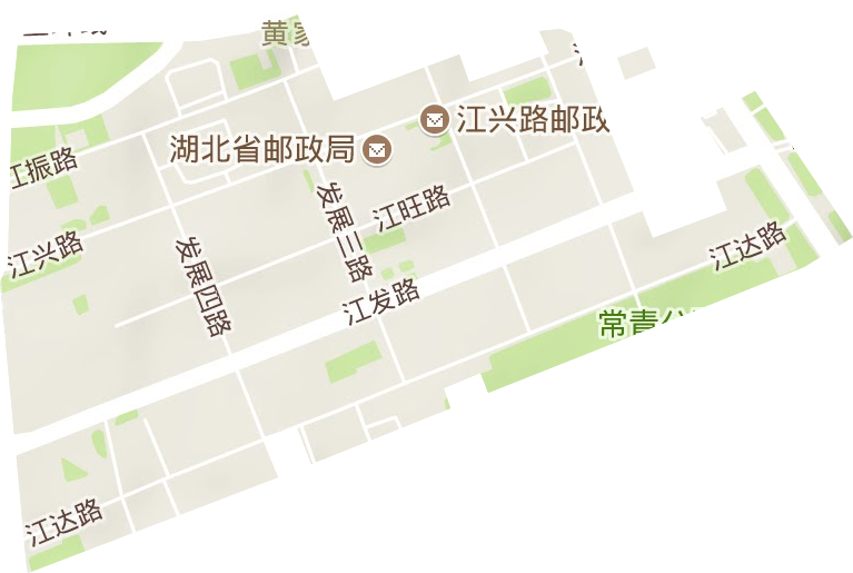 江漢經濟開發區地形圖