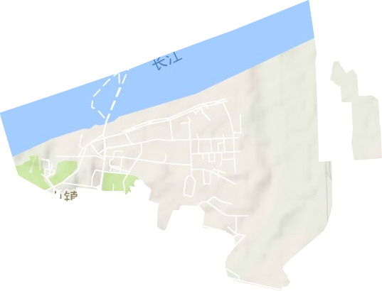青山鎮街道地形圖