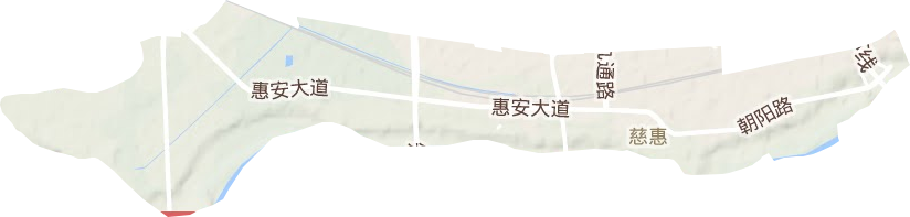 慈惠街道地形圖