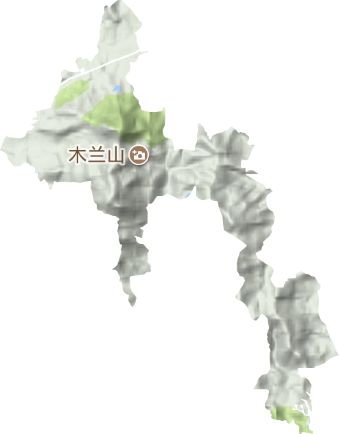 木蘭山風景區地形圖