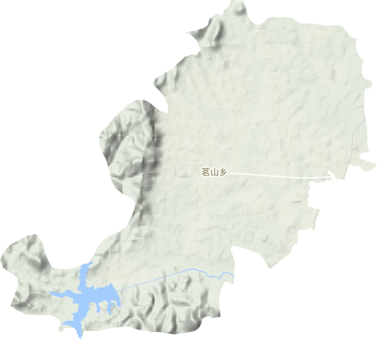 茗山鄉地形圖