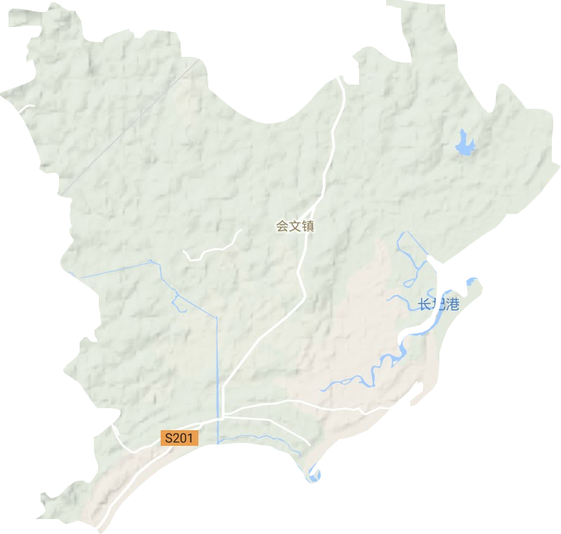 會文鎮地形圖