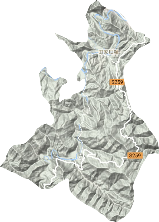 上庸鎮(zhèn)地形圖