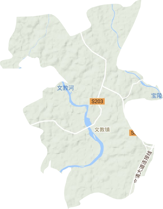 文教鎮地形圖