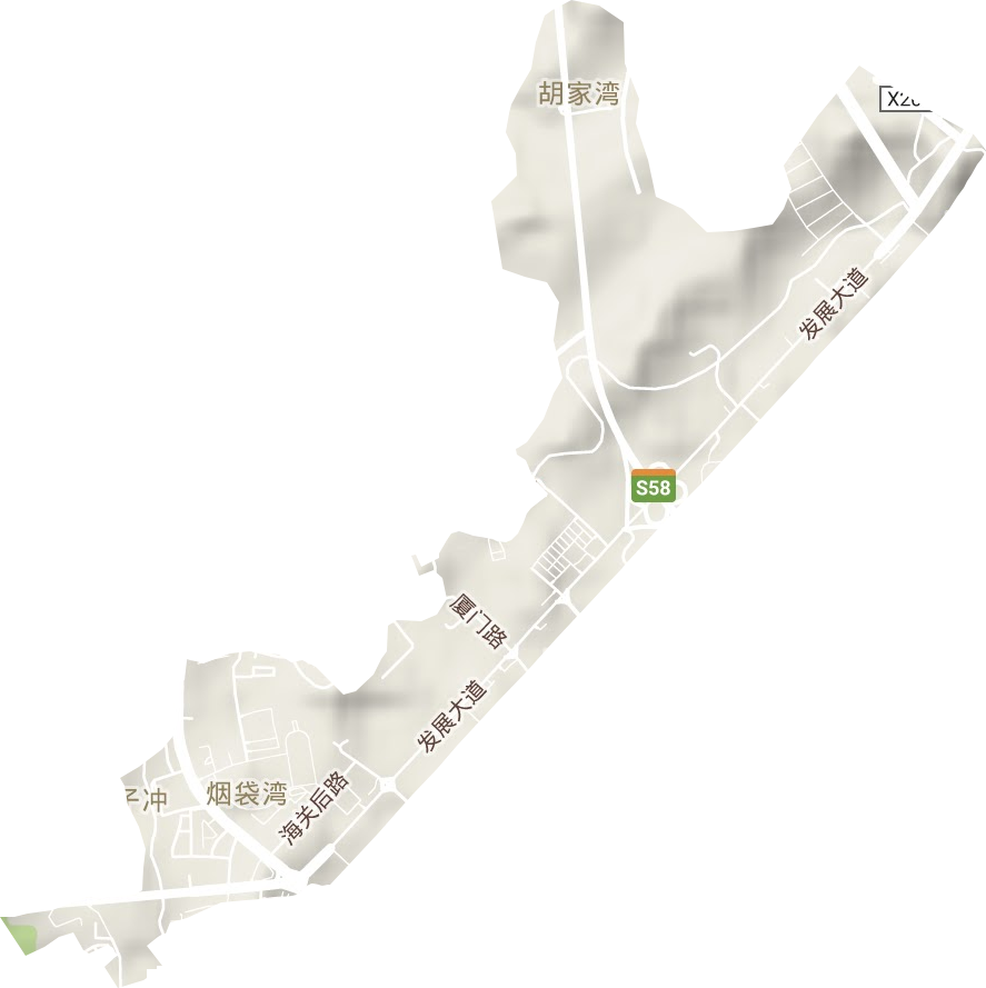 北苑街道地形圖