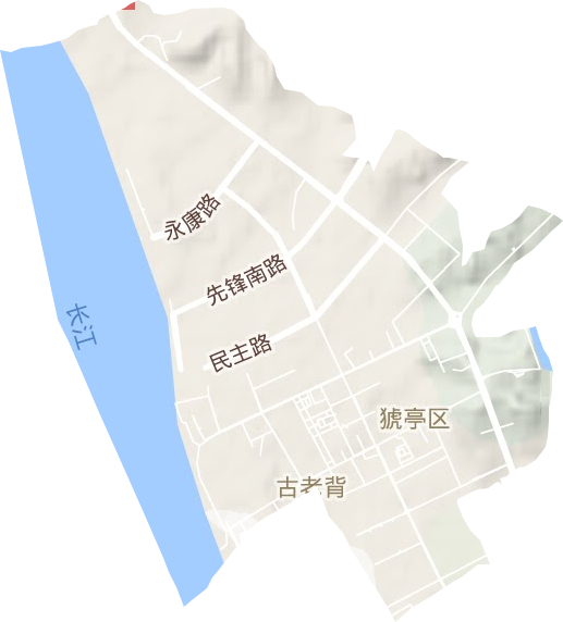古老背街道地形圖