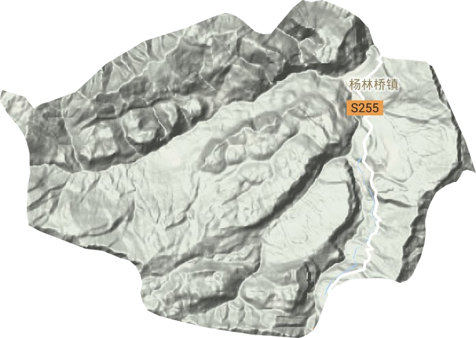 楊林橋鎮地形圖