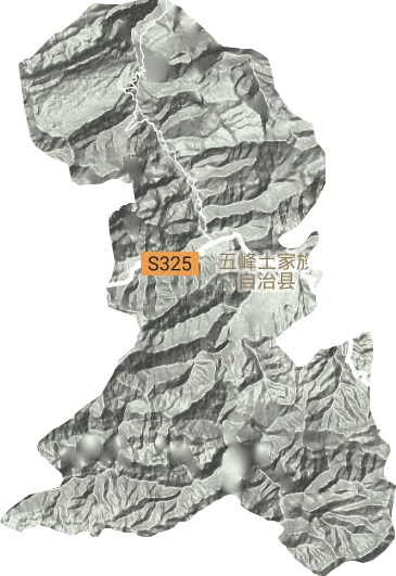 五峰鎮地形圖