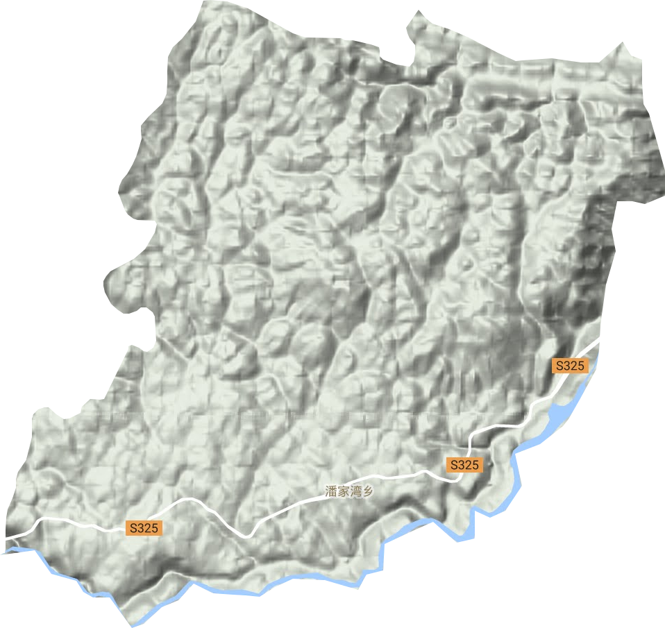 潘家灣土家族鄉(xiāng)地形圖