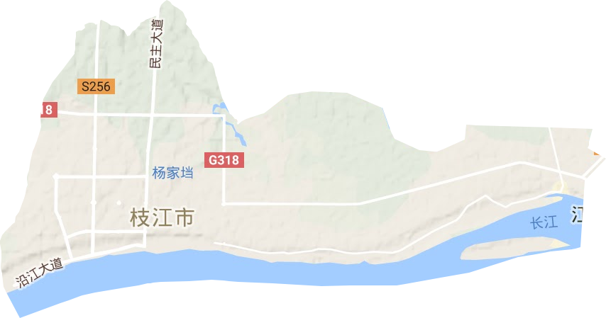 馬家店街道地形圖