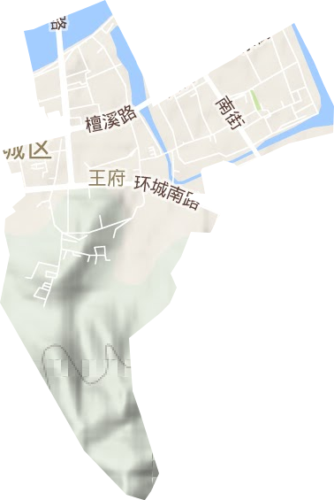 王府街道地形圖