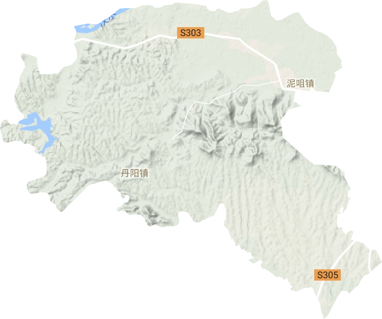 臥龍鎮地形圖