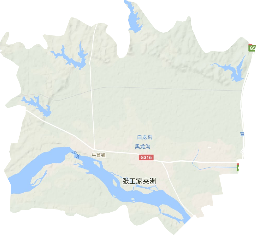牛首鎮(zhèn)地形圖