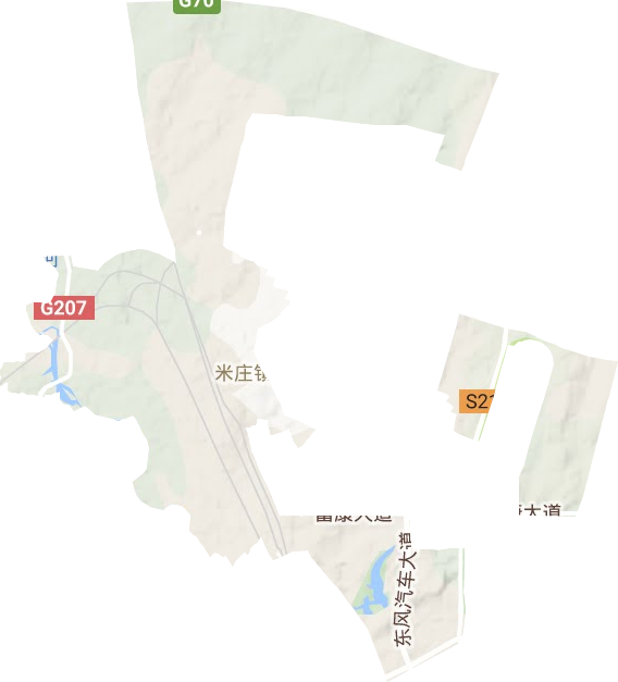 高新區(qū)米莊鎮(zhèn)地形圖