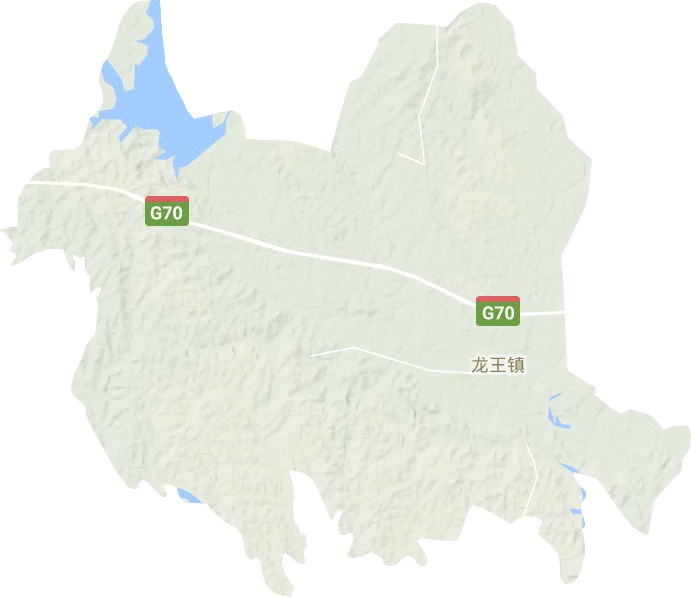 龍王鎮地形圖