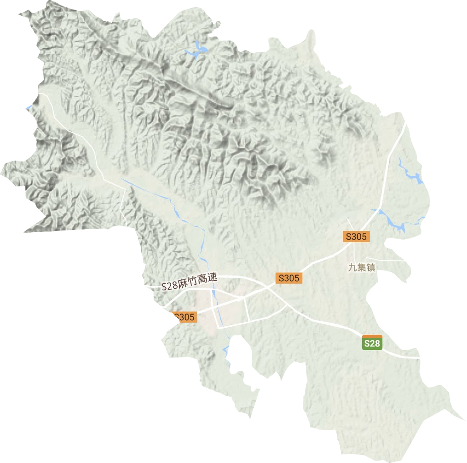 九集鎮(zhèn)地形圖