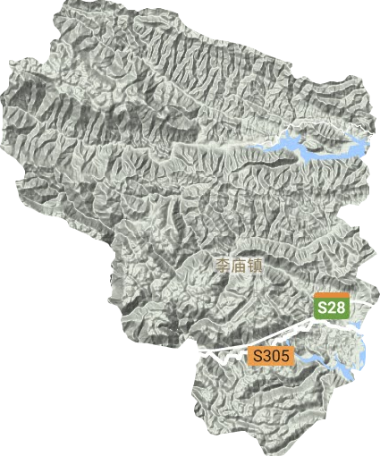 李廟鎮地形圖