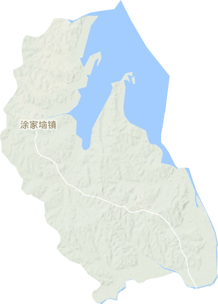 涂家垴鎮地形圖