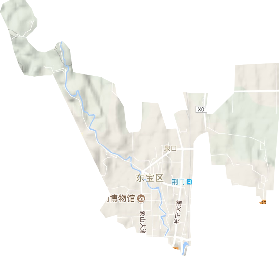 泉口街道地形圖
