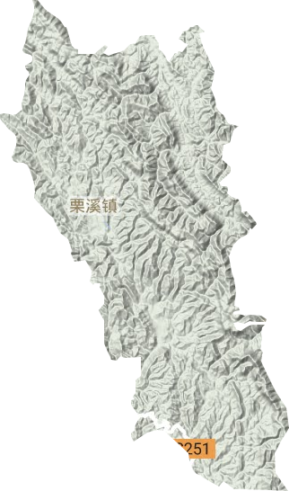 栗溪鎮(zhèn)地形圖