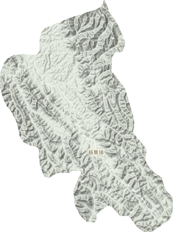 楊集鎮地形圖