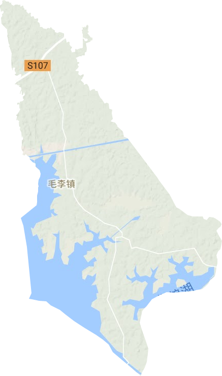 毛李鎮地形圖