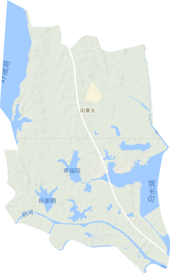 孝南區(qū)閔集鄉(xiāng)地形圖