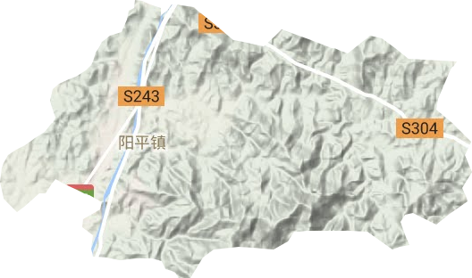 陽平鎮地形圖