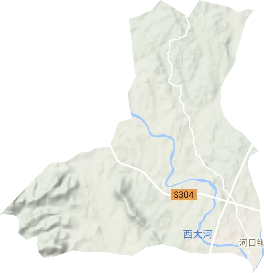 河口鎮地形圖