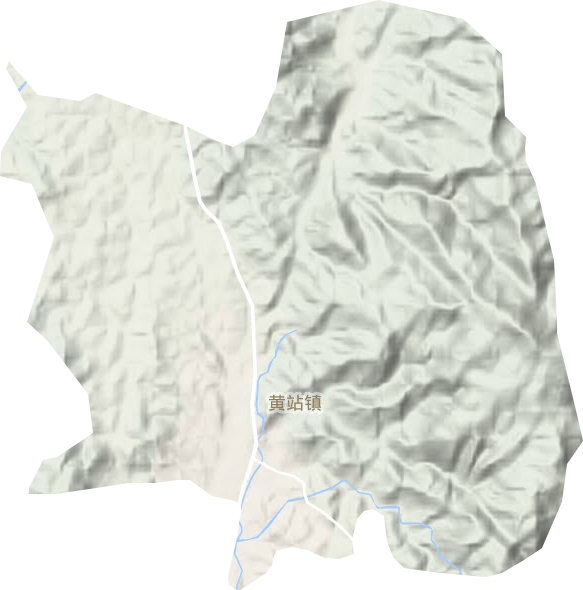 黃站鎮(zhèn)地形圖