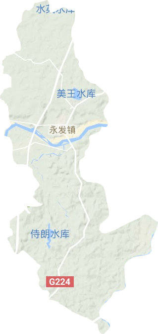 永發鎮地形圖