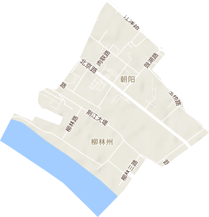 朝陽街道地形圖