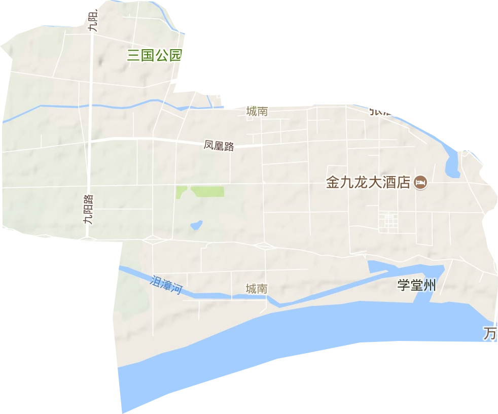 城南街道地形圖