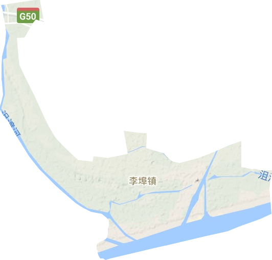 李埠鎮地形圖
