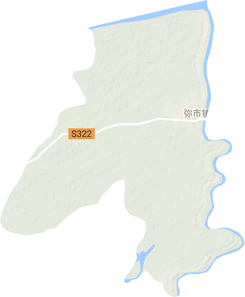 彌市鎮地形圖