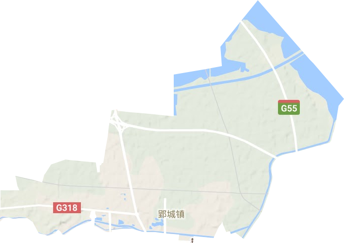 郢城鎮(zhèn)地形圖
