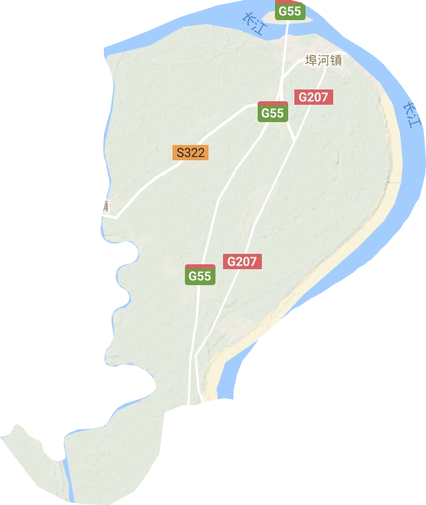 埠河鎮(zhèn)地形圖