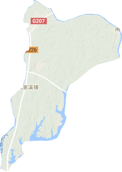 孟家溪鎮(zhèn)地形圖