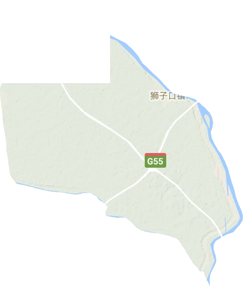 獅子口鎮(zhèn)地形圖