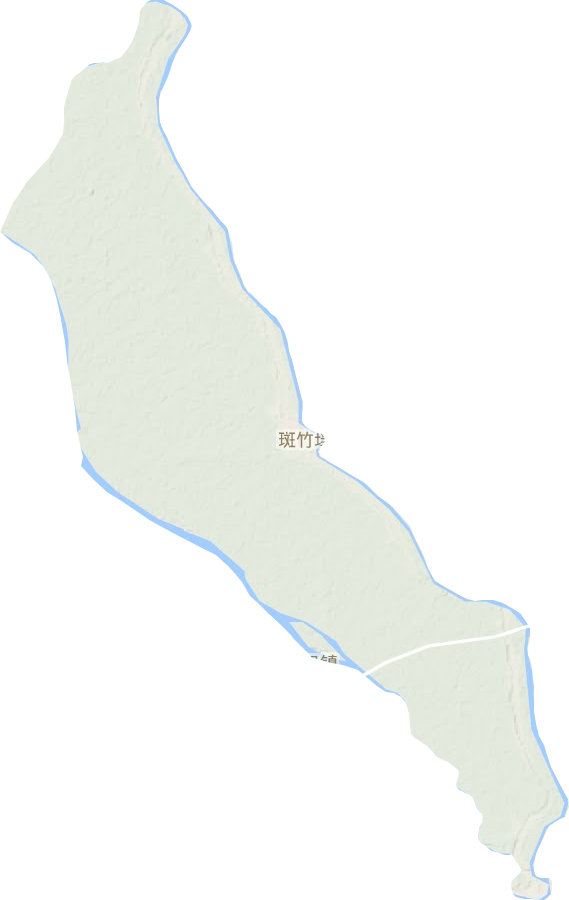斑竹垱鎮地形圖