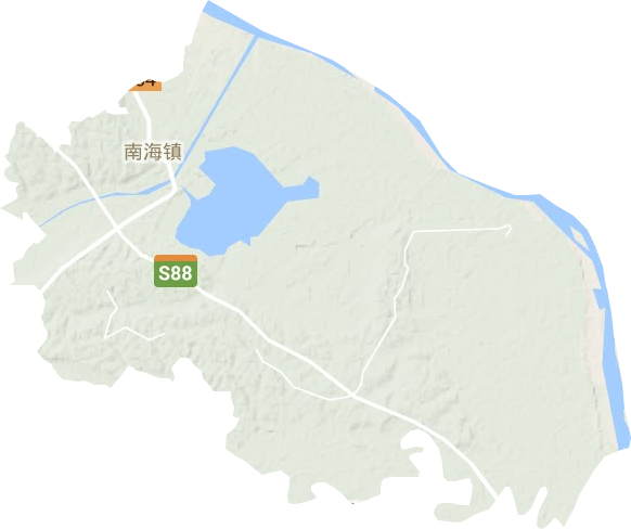 南海鎮(zhèn)地形圖