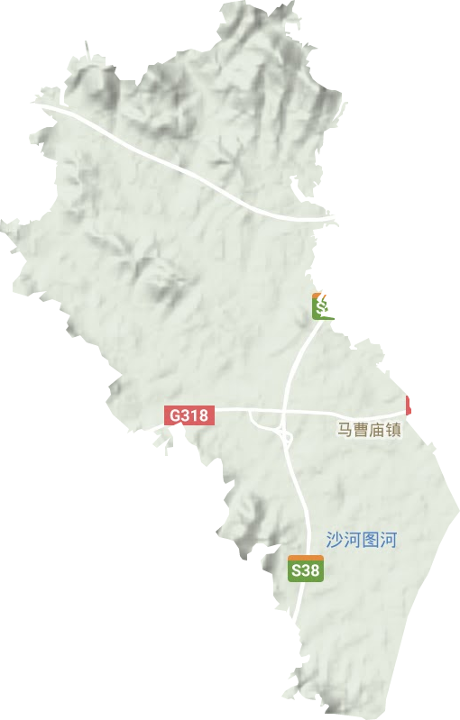 馬曹廟鎮(zhèn)地形圖