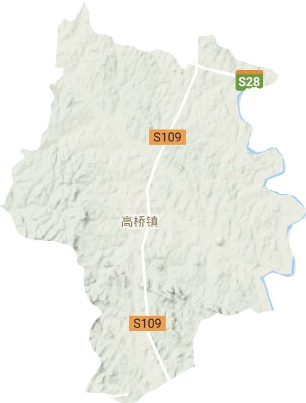 高橋鎮地形圖