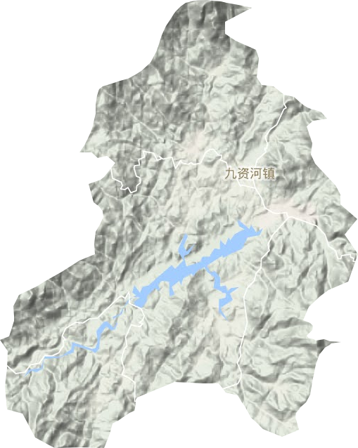 九資河鎮地形圖