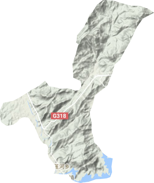 白蓮河鄉(xiāng)地形圖